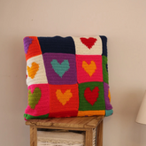 Heart Crochet - Cushion Cover